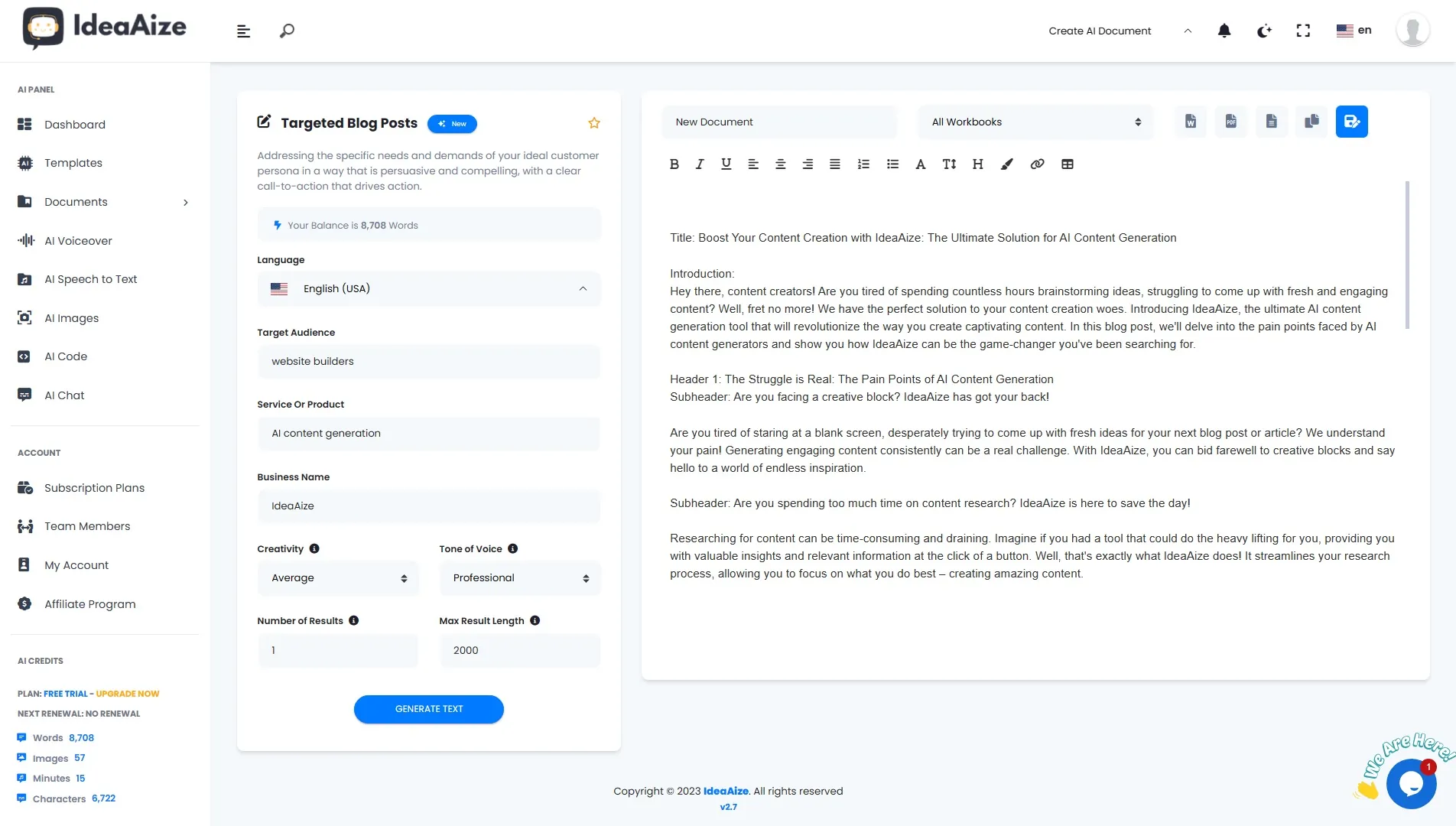 Ideaaize AI solutions screenshot 8